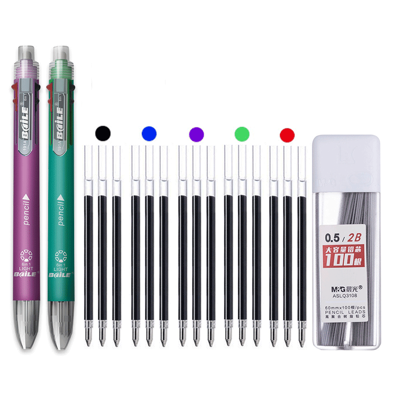 6 في 1 متعدد الألوان قلم حبر ج - مراجعة Staedtler Pencil Lumocolor وسعره