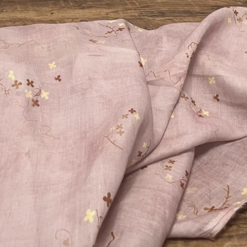 قماش بوهو من الكتان والرامي بل - مراجعة Vintage Sewing Textile وسعره