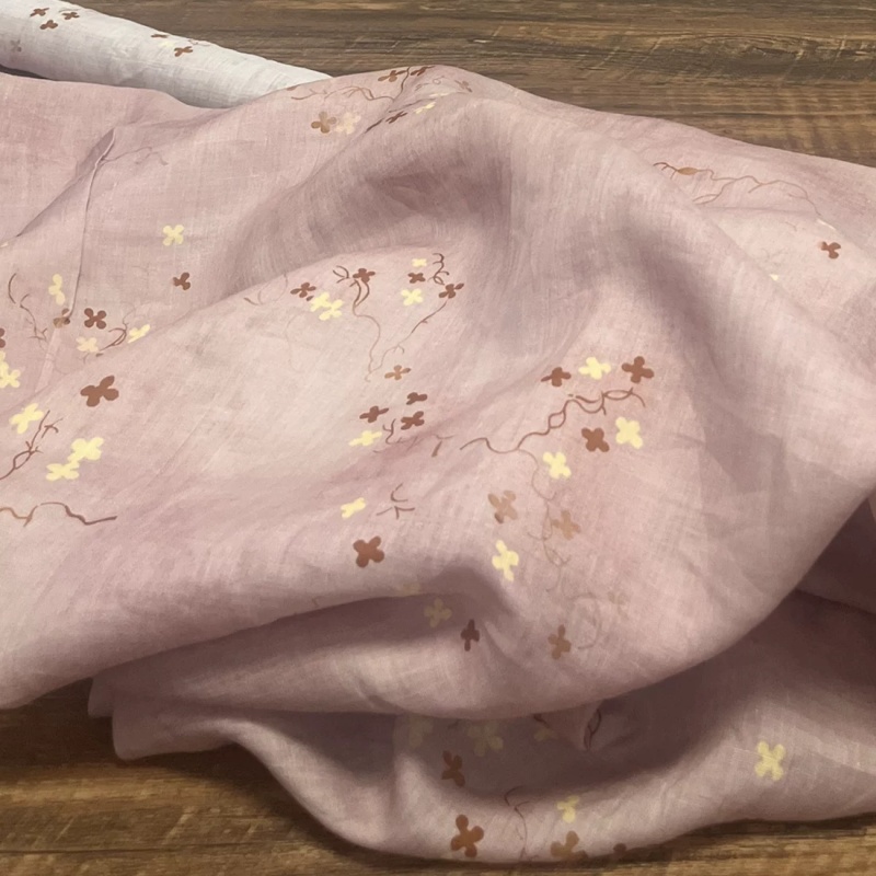 قماش بوهو من الكتان والرامي بل - مراجعة Vintage Sewing Textile وسعره